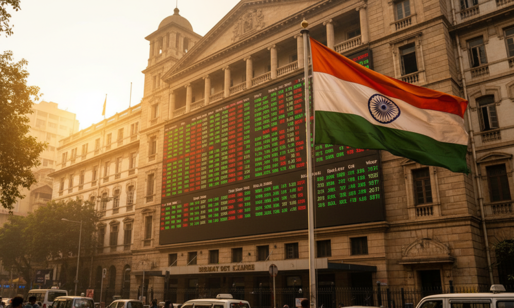 Markets edge higher amid India US trade optimism, tariff worries cap gains