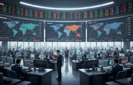 Indian markets set for flat start after mixed global cues, tech sell-off weighs on sentiment