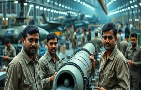Defence manufacturing and stock market activity in India