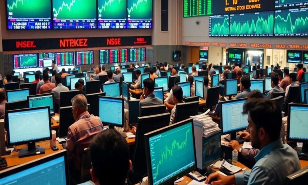 Stock market dashboard and financial analysis screen linked to RBI policy and equity market sentiment.