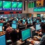 Stock market dashboard and financial analysis screen linked to RBI policy and equity market sentiment.