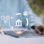 Modern banking and financial services operations in India.