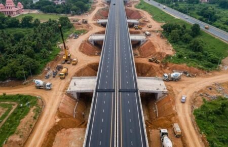 Infrastructure development supported by banking and project finance.
