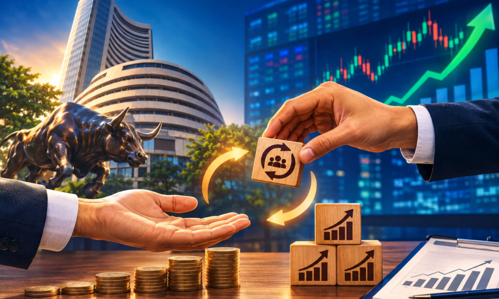 Stock market trading screen representing SEBI's new open-market share buyback rules in India