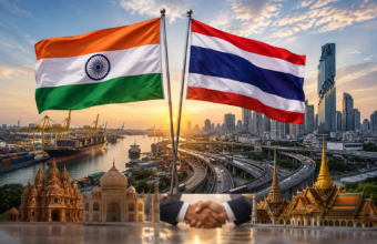 India and Thailand flags representing growing business and economic ties