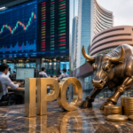 Indian stock market and IPO trading activity representing the growth of India’s primary equity market