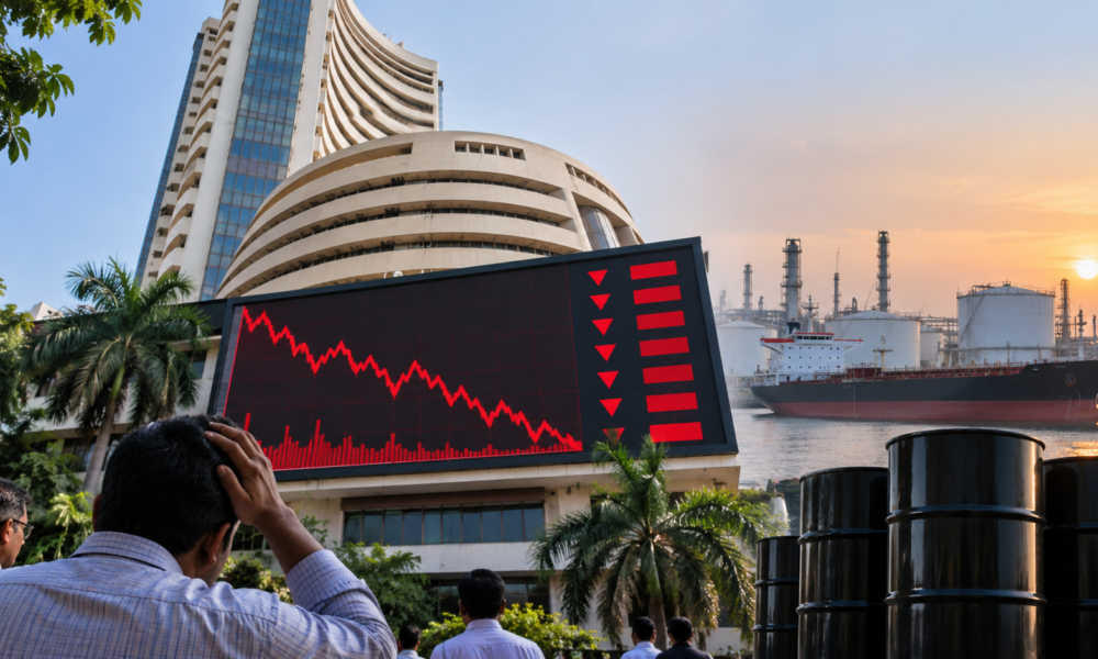 Indian stock market under pressure from rising crude oil prices