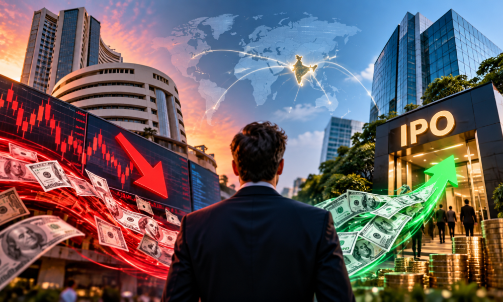 Foreign Investors Sold ₹45,537 Crore of Indian Stocks but Invested ₹9,676 Crore in IPOs: Why?