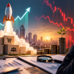 Indian startup IPO market represented by stock charts, technology companies, investors and financial growth indicators