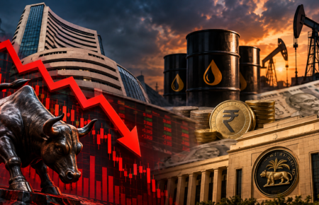 Sensex Today: Stock Market Falls as Oil Prices, Rupee Pressure and RBI Policy Weigh on Investors