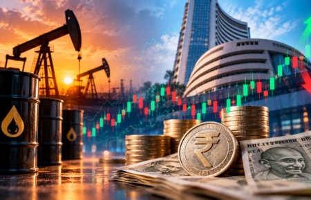 Indian stock market trading screens showing equity market data
