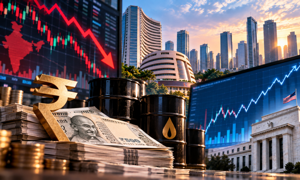 Rupee Falls to Two-Month Low as Oil and Global Bond Yields Pressure Indian Markets