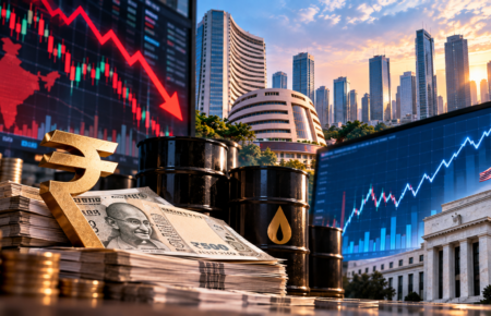Rupee Falls to Two-Month Low as Oil and Global Bond Yields Pressure Indian Markets